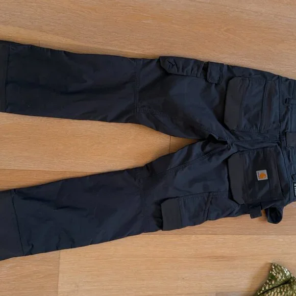 Carhartt Steel Relaxed Fit Double Front Multi-Pocket Cargo Trousers - Picture 5 of 11